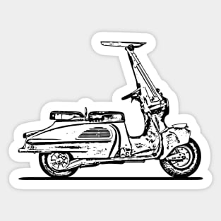 Juno K Motorcycle Sketch Art Sticker